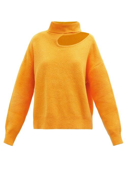 Rejina Pyo - Miki Cutout Wool-blend Sweater - Womens - Yellow