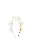 Matchesfashion.com Rosantica By Michela Panero - Sentiero Faux Pearl And Flower Headband - Womens - White