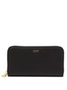 Mens Accessories Tom Ford - Zipped Grained-leather Continental Wallet - Mens - Black