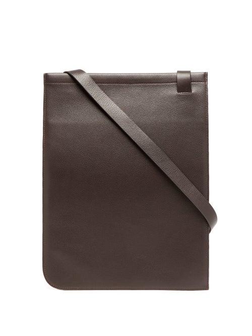 Matchesfashion.com Lemaire - Leather Cross-body Bag - Mens - Brown