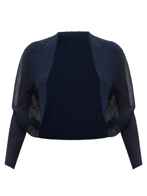 Matchesfashion.com Max Mara - Vesuvio Poncho - Womens - Navy