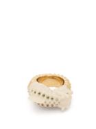 Matchesfashion.com Bibi Van Der Velden - Mammoth Sea Horse 18kt Gold Ring - Womens - White