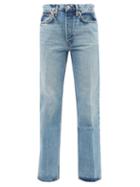 Re/done - 70s High-rise Flared Jeans - Womens - Light Denim