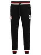 Matchesfashion.com Dolce & Gabbana - Logo Print Cotton Blend Track Pants - Mens - Black