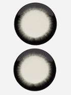 Serax - Set Of Two Porcelain Plates - Black White