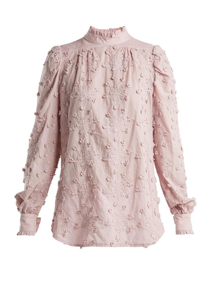 See By Chloé Embroidered Cotton Blouse