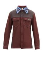 Matchesfashion.com Adidas X Wales Bonner - Panelled Recycled Polyester-twill Safari Shirt - Mens - Brown