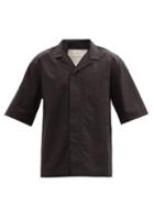 Toogood - Landscaper Cotton-poplin Short-sleeved Shirt - Mens - Black Multi