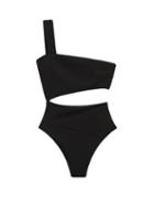 Matchesfashion.com Haight - I One-shoulder Cutout Swimsuit - Womens - Black