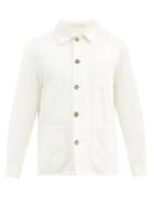 Matchesfashion.com Smr Days - Herringbone-striped Cotton Shirt Jacket - Mens - Cream