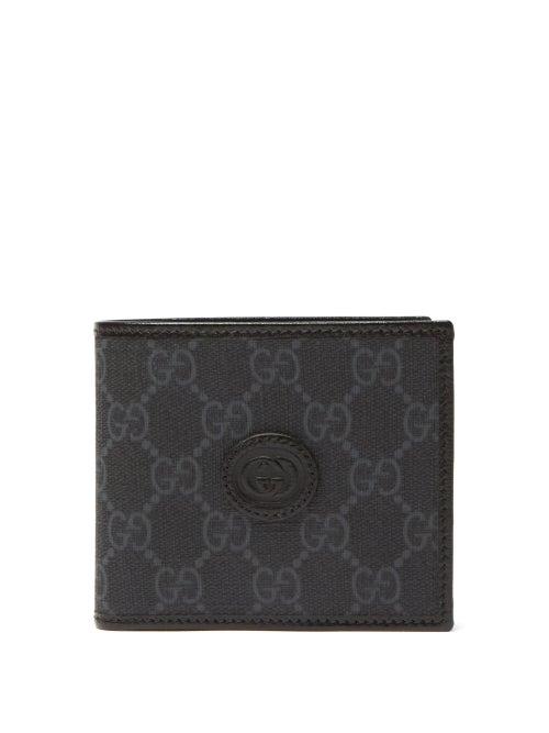 Gucci - Interlocking G Supreme Canvas Wallet - Mens - Black