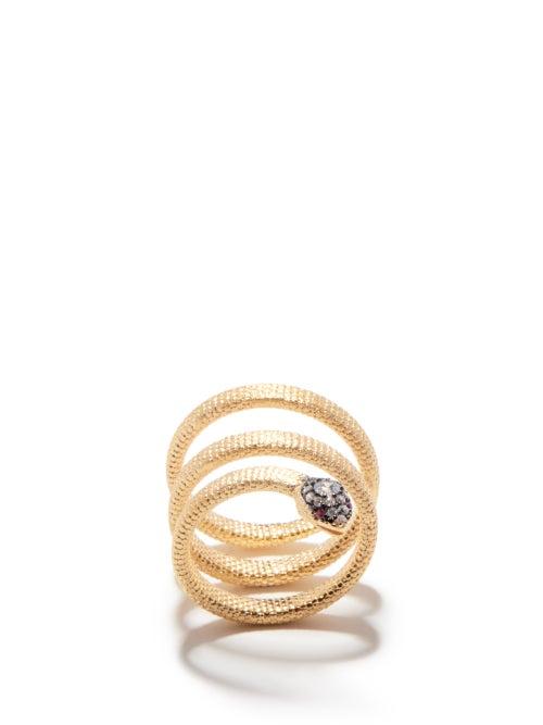 Ammanii - Mehen Snake Gold-vermeil Ring - Womens - Gold