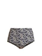 Matteau The High Waist Blossom-print Bikini Briefs