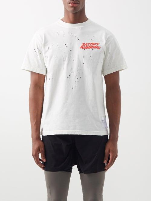 Satisfy - Mothtech Ventilated Organic-cotton Jersey T-shirt - Mens - White