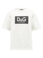 Dolce & Gabbana - Logo-print Cotton-jersey T-shirt - Mens - White