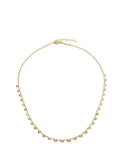 Matchesfashion.com Jacquie Aiche - Emily Diamond & 14kt Gold Necklace - Womens - Rose Gold