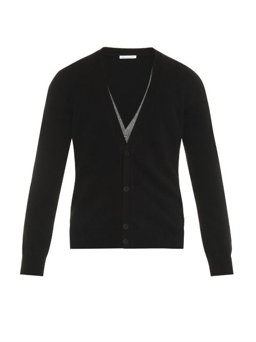 Tomas Maier Double-layer Cashmere Cardigan