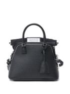 Matchesfashion.com Maison Margiela - 5ac Twill-inset Leather Bag - Womens - Black