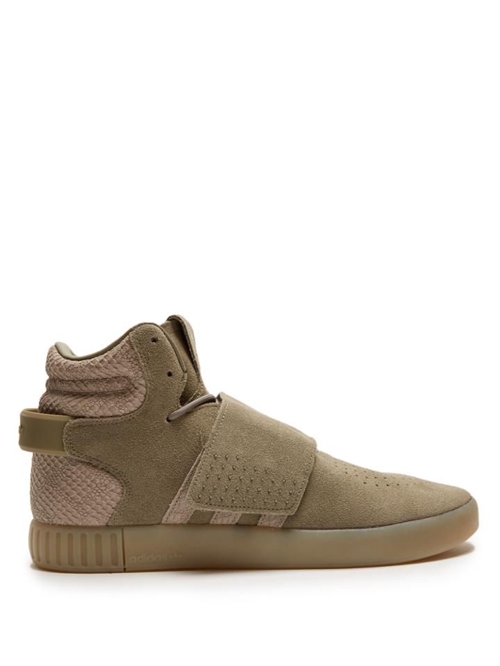 Adidas Originals Tubular Invader High-top Suede Trainers