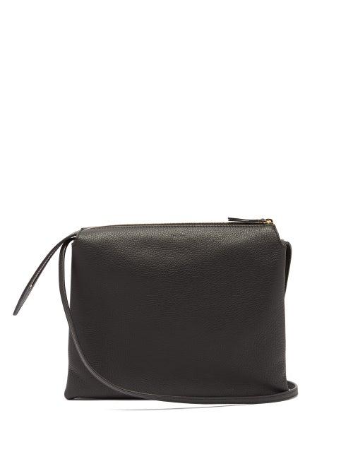 Matchesfashion.com The Row - Nu Twin Small Leather Cross-body Bag - Womens - Black