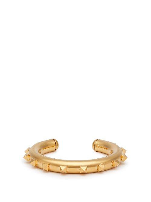 Matchesfashion.com Valentino - Rockstud Bangle - Womens - Gold