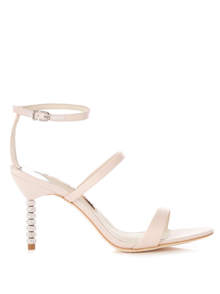 Sophia Webster Rosalind Crystal-heel Satin Sandals