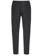 Matchesfashion.com Acne Studios - Ari Drawstring Waist Wool Blend Trousers - Mens - Dark Grey