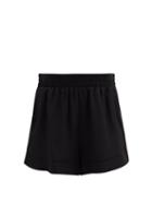 Matchesfashion.com Raey - Elasticated-waist Silk Shorts - Womens - Black