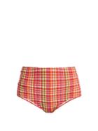 Matchesfashion.com Diane Von Furstenberg - True High Waisted Bikini Bottoms - Womens - Red Multi