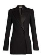 Saint Laurent Peak-lapel Wool-blend Playsuit