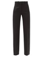 Matchesfashion.com Joseph - Morissey Wide-leg Wool-blend Twill Trousers - Womens - Black