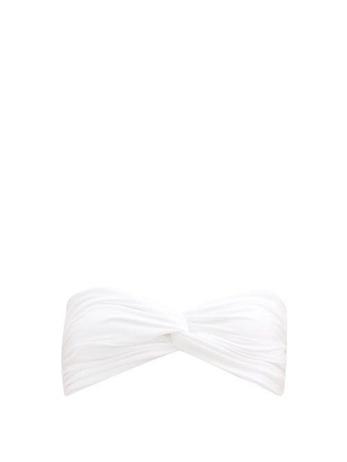 Matchesfashion.com Sara Cristina - Wave Bandeau Bikini Top - Womens - White