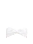 Matchesfashion.com Sara Cristina - Wave Bandeau Bikini Top - Womens - White