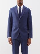 Paul Smith - Single-breasted Wool Suit Jacket - Mens - Blue