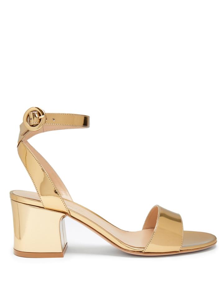 Gianvito Rossi Block-heel Leather Sandals