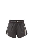 Matchesfashion.com Adidas By Stella Mccartney - Truepace Mesh-insert Recycled Fibre-blend Shorts - Womens - Black