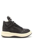 Rick Owens Drkshdw X Converse - Turbowpn Padded-leather High-top Trainers - Womens - Black