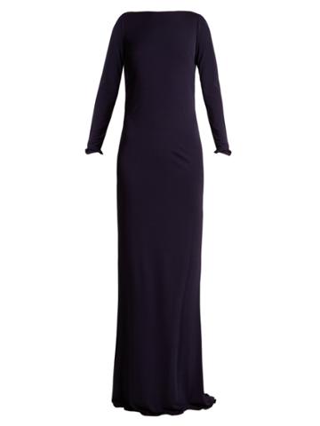Azzaro Ava Crystal-embellished Jersey Gown