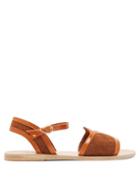 Matchesfashion.com Ancient Greek Sandals - Fei Crosta Suede Sandals - Womens - Dark Tan