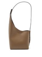 Aesther Ekme - Demi Lune Leather Bucket Bag - Womens - Dark Grey