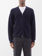 Officine Gnrale - Miles Zipped Merino-wool Cardigan - Mens - Navy