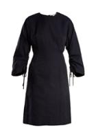 Matchesfashion.com Stella Mccartney - Indigo Round Neck Ruched Sleeve Cocoon Dress - Womens - Indigo