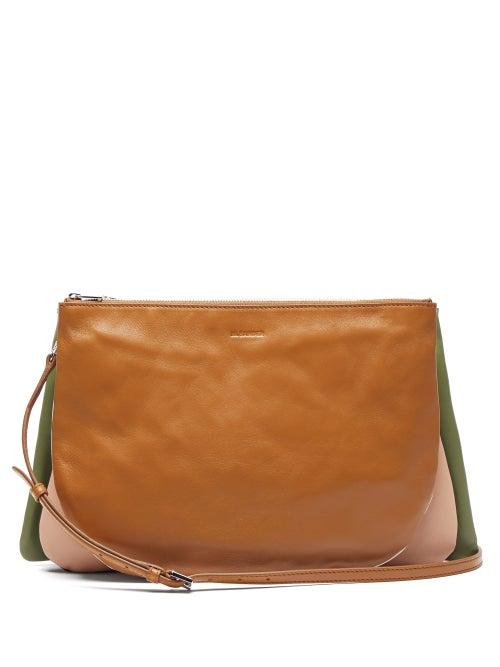 Matchesfashion.com Jil Sander - Sandwich Leather Cross Body Bag - Womens - Tan