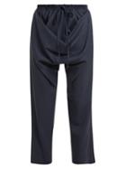 Matchesfashion.com Vivienne Westwood - Serge Tilke Draped Front Wool Trousers - Womens - Blue