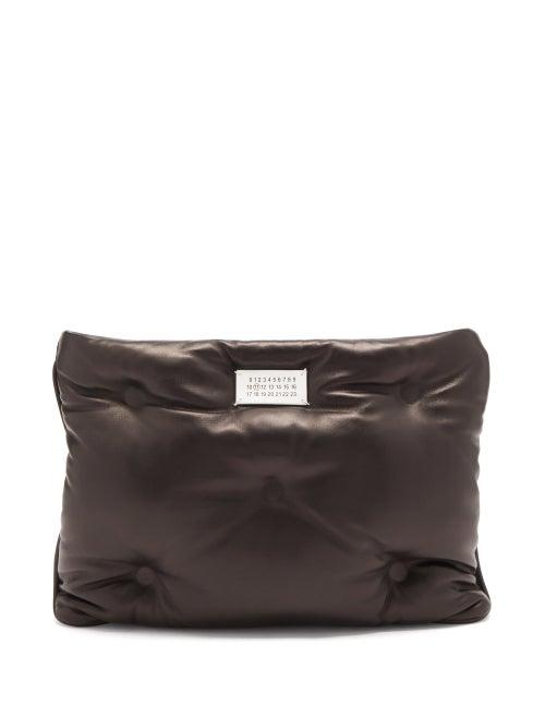 Maison Margiela - Glam Slam Quilted Leather Pouch - Womens - Black