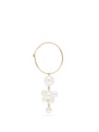 Matchesfashion.com Sophie Bille Brahe - Boticelli Pearl & 14kt Gold Hoop Single Earring - Womens - Pearl