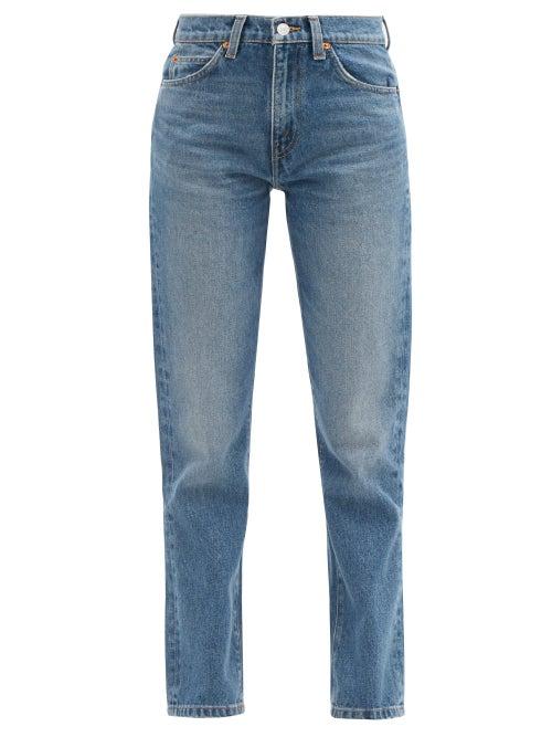 Matchesfashion.com Re/done Originals - 70s High-rise Straight-leg Cropped Jeans - Womens - Denim