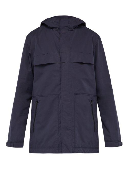 Matchesfashion.com A.p.c. - Hike Hooded Cotton Blend Parka - Mens - Navy