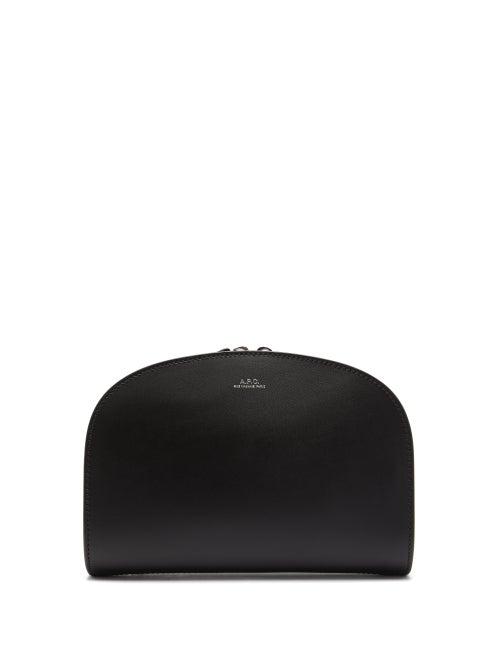 Matchesfashion.com A.p.c. - Half Moon Leather Belt Bag - Womens - Black