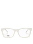 Matchesfashion.com Isabel Marant Eyewear - Trendy Rectangular Acetate Glasses - Womens - Ivory